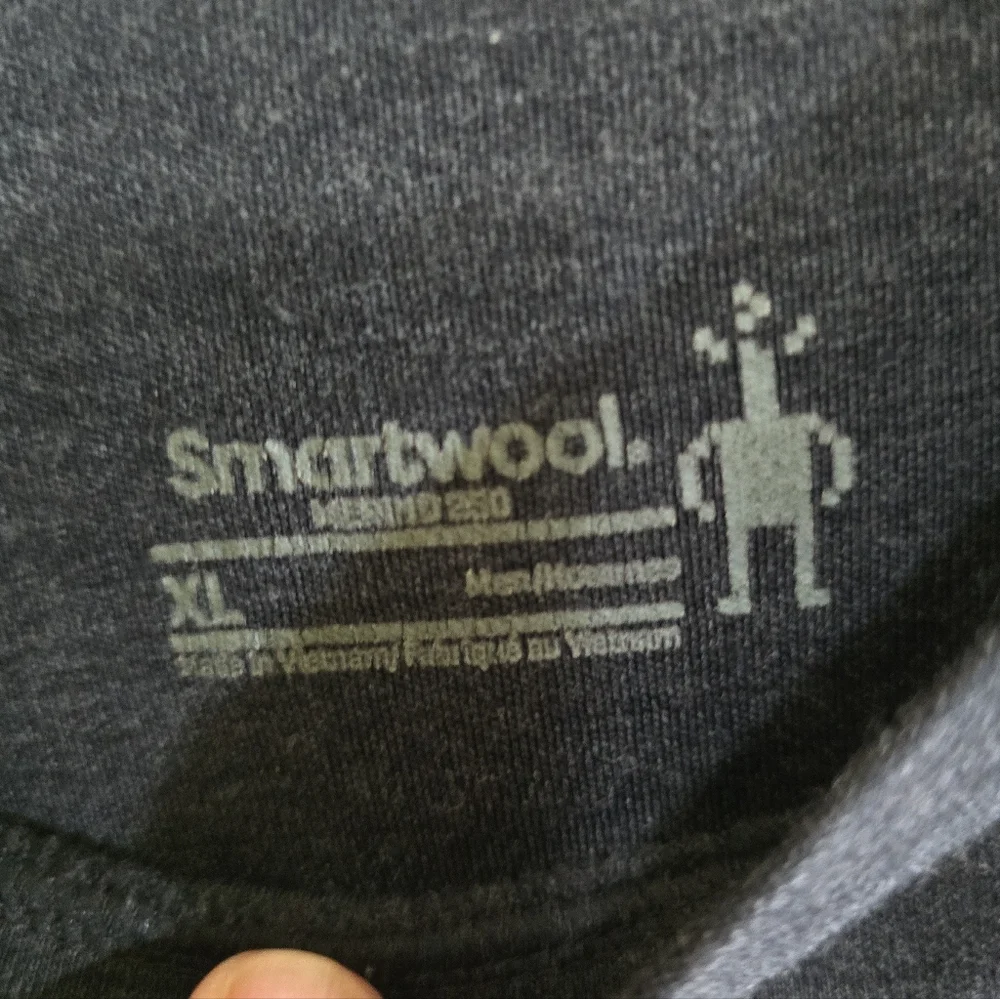 Smartwool Classic Thermal Merino Wool 250 Crew Base Layer Top XL Charcoal Heathe - Picture 3 of 8